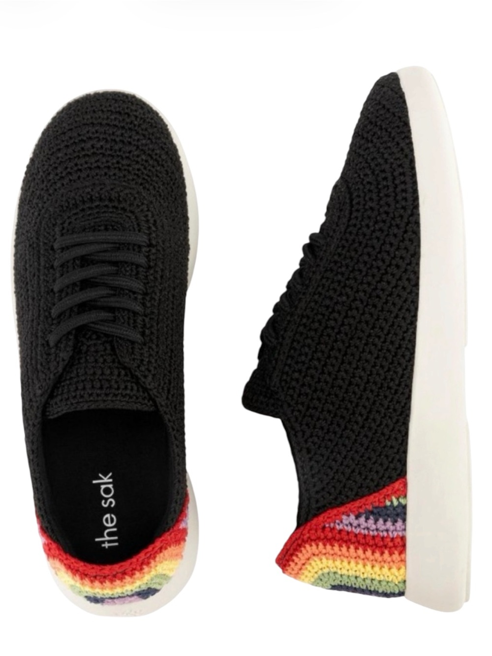 The Sak Asha Crocket Rainbow Sneakers Size 9 New